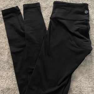 Lululemon wunder under black leggings 4